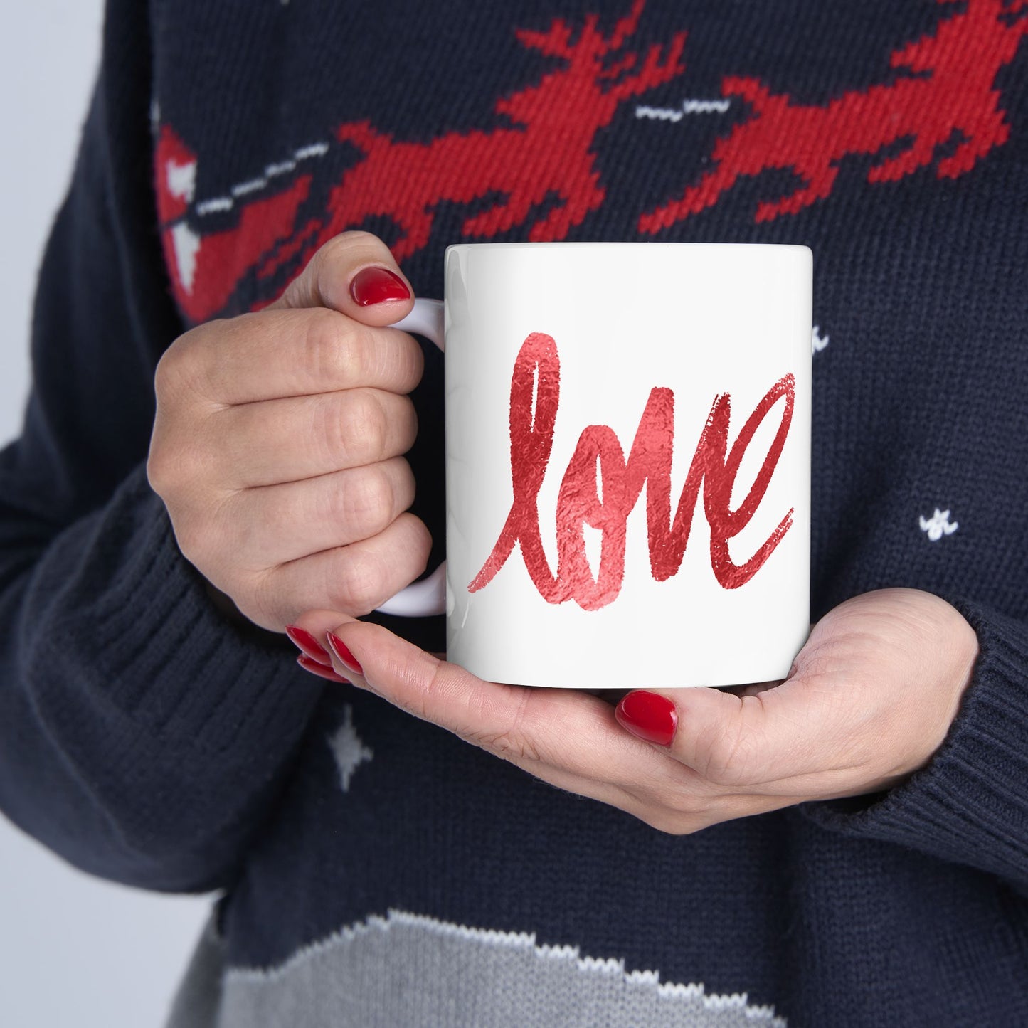 Love Ceramic Mug — 'love' Heart Design (11oz, 15oz)