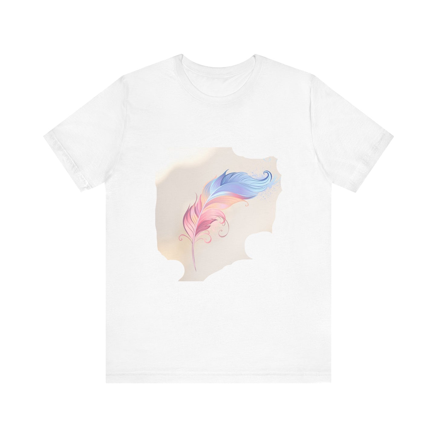 Feather Graphic T-Shirt — Lightweight Tee with Feather Design