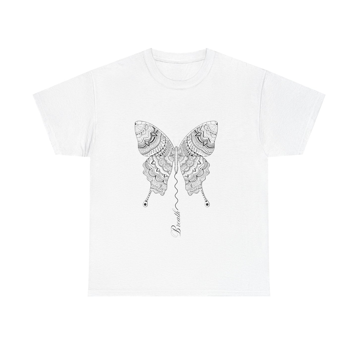 Butterfly Breath T-Shirt — Calm, Inspirational Tee for Nature Lovers