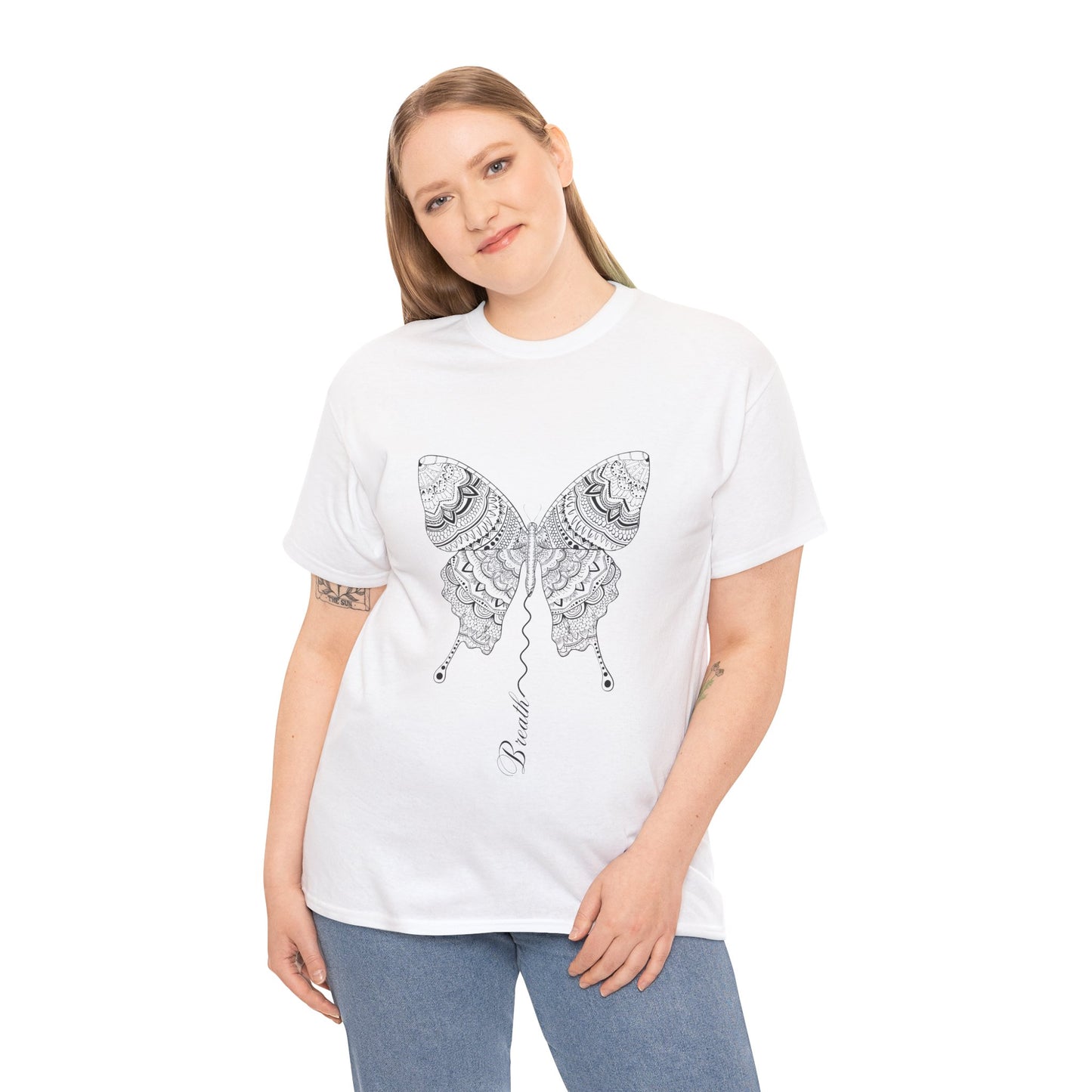 Butterfly Breath T-Shirt — Calm, Inspirational Tee for Nature Lovers