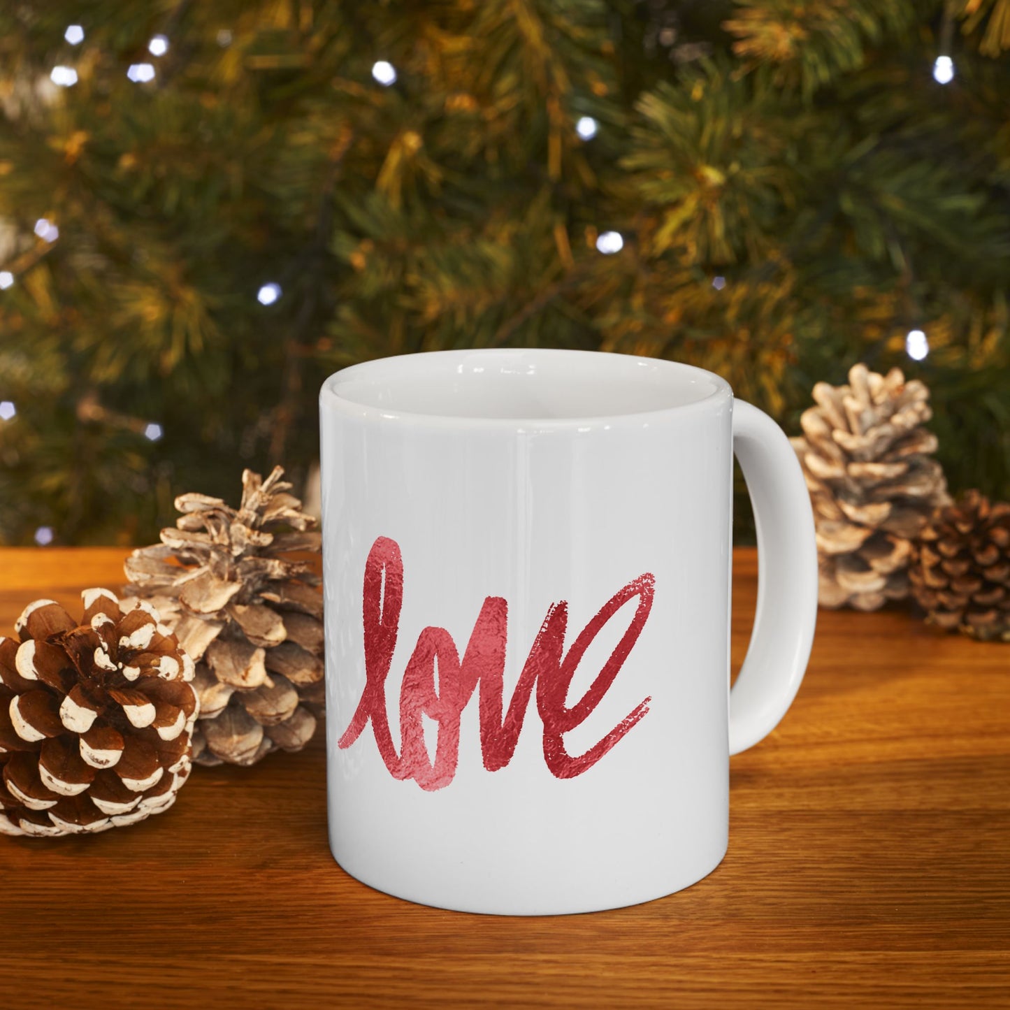 Love Ceramic Mug — 'love' Heart Design (11oz, 15oz)