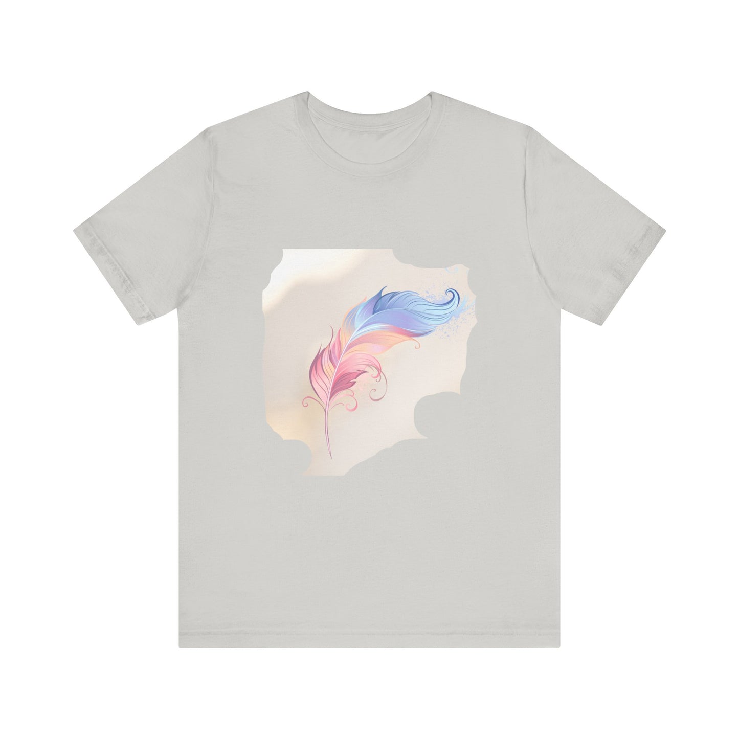 Feather Graphic T-Shirt — Lightweight Tee with Feather Design
