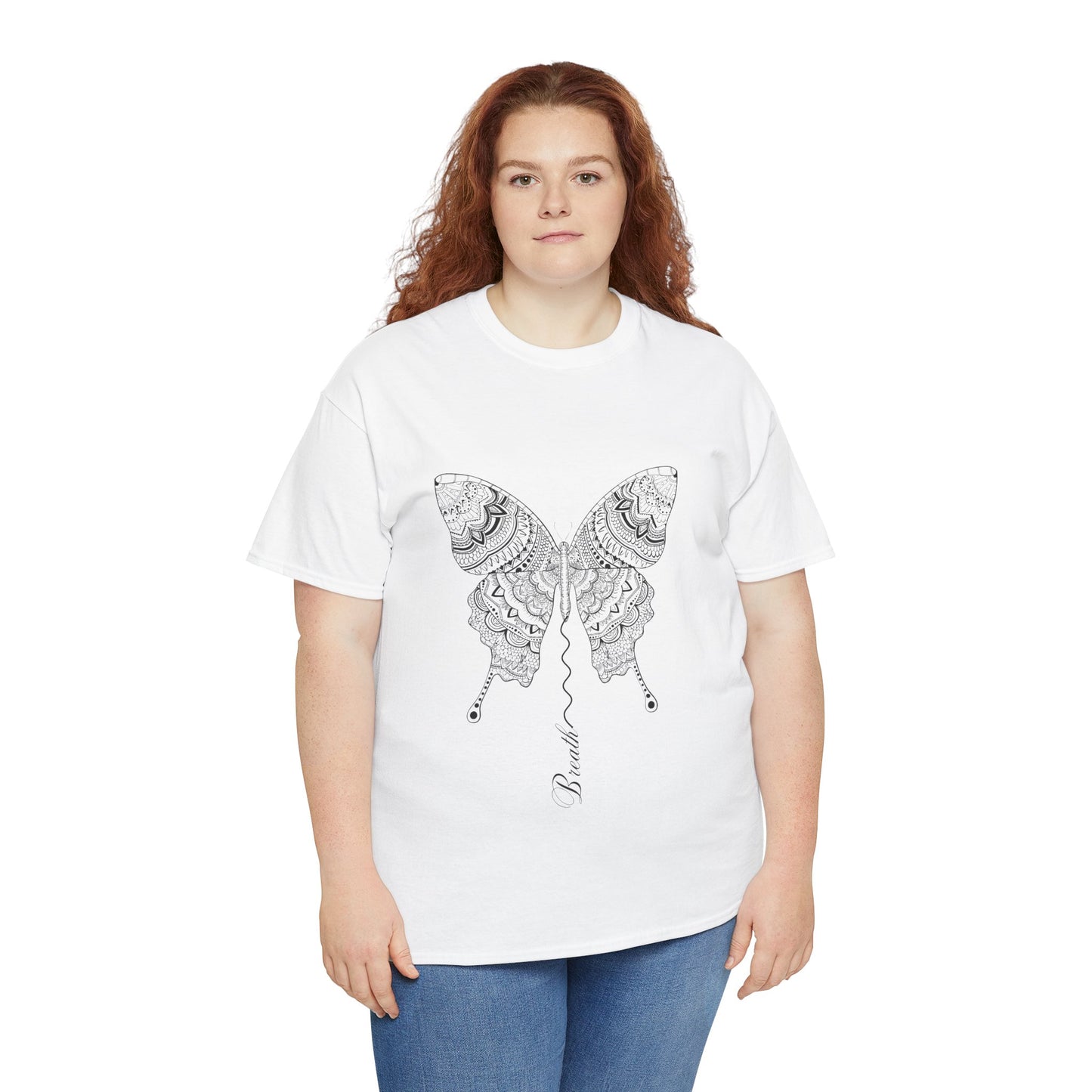 Butterfly Breath T-Shirt — Calm, Inspirational Tee for Nature Lovers