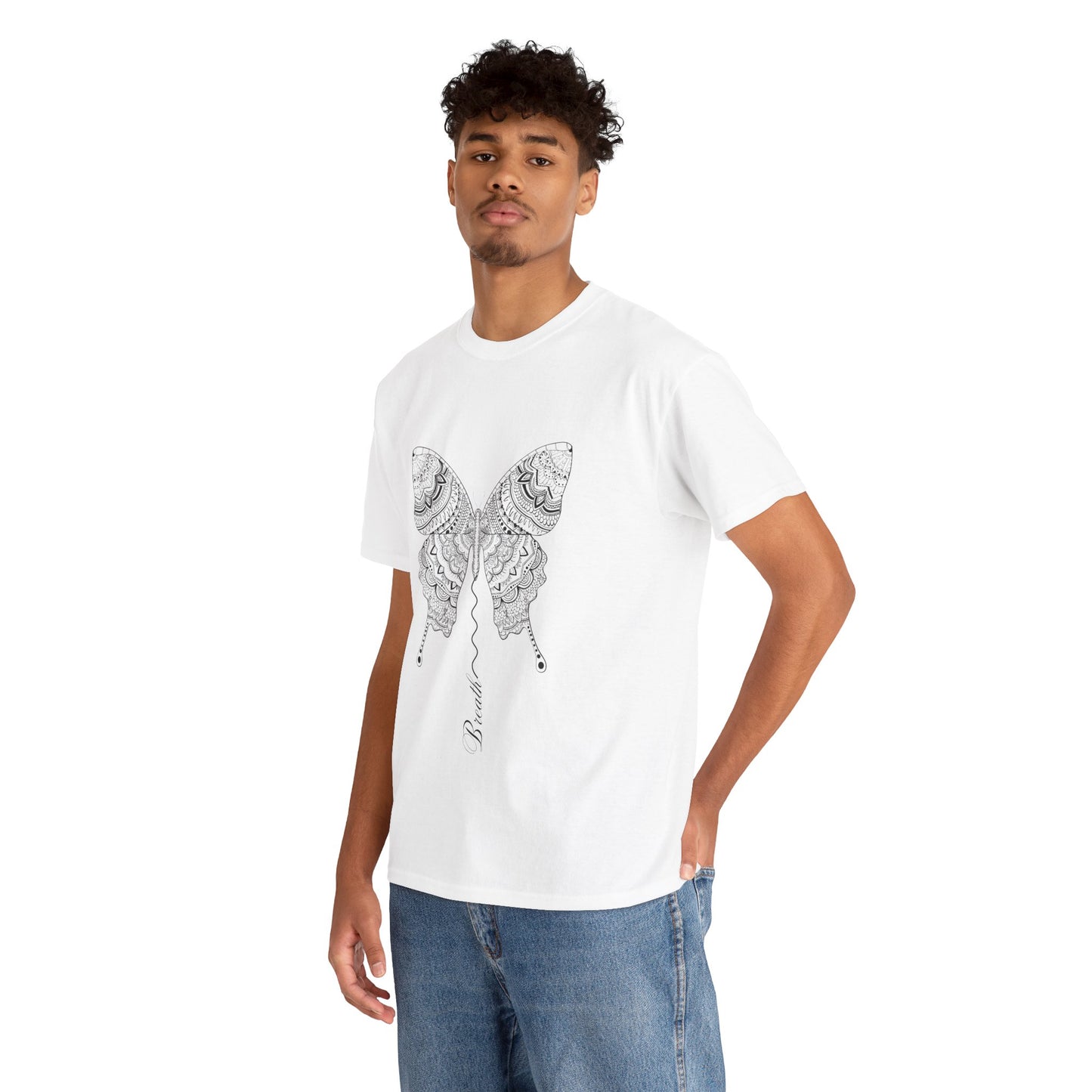 Butterfly Breath T-Shirt — Calm, Inspirational Tee for Nature Lovers