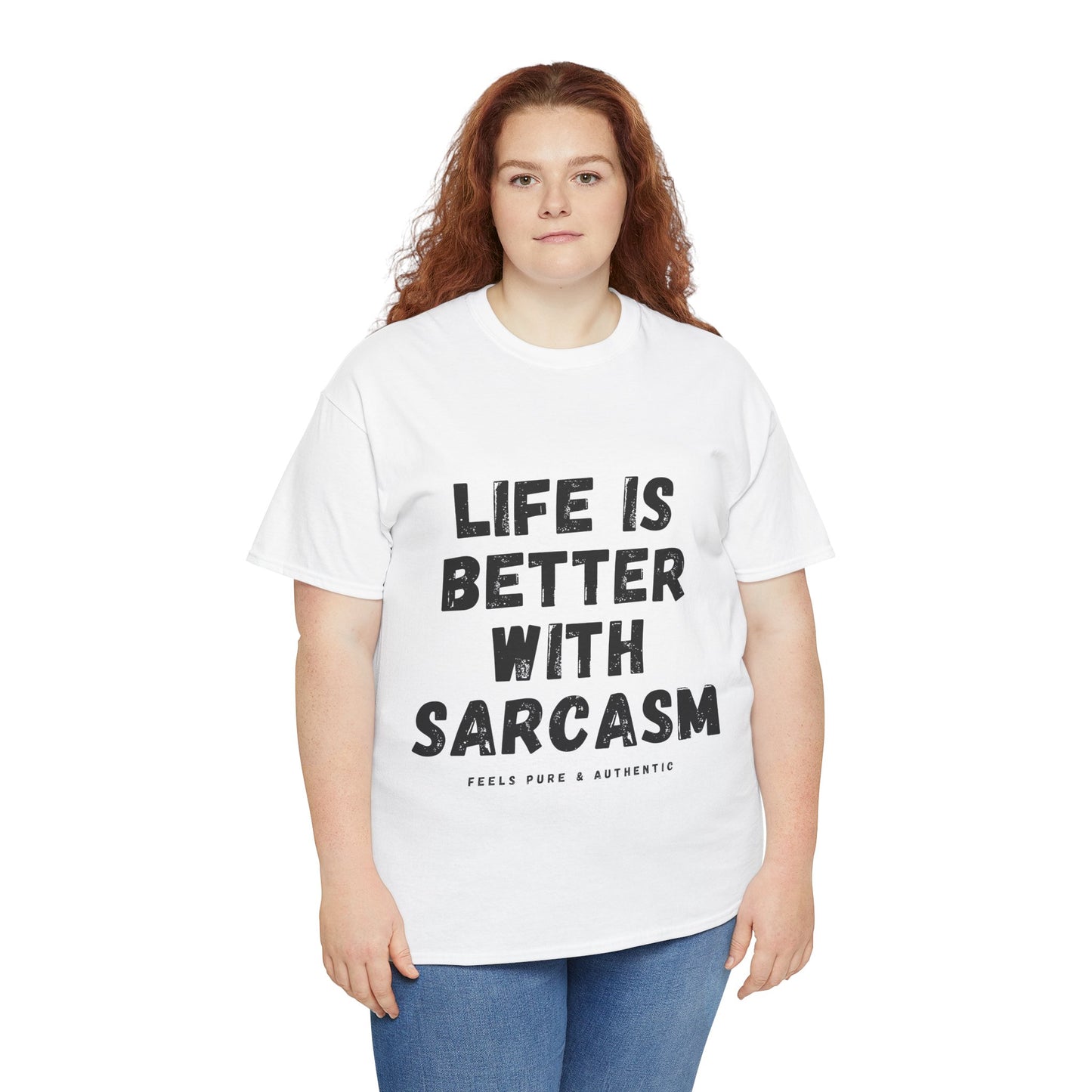 Sarcastic Quote T-Shirt — "Life Is Better With Sarcasm" Graphic Tee