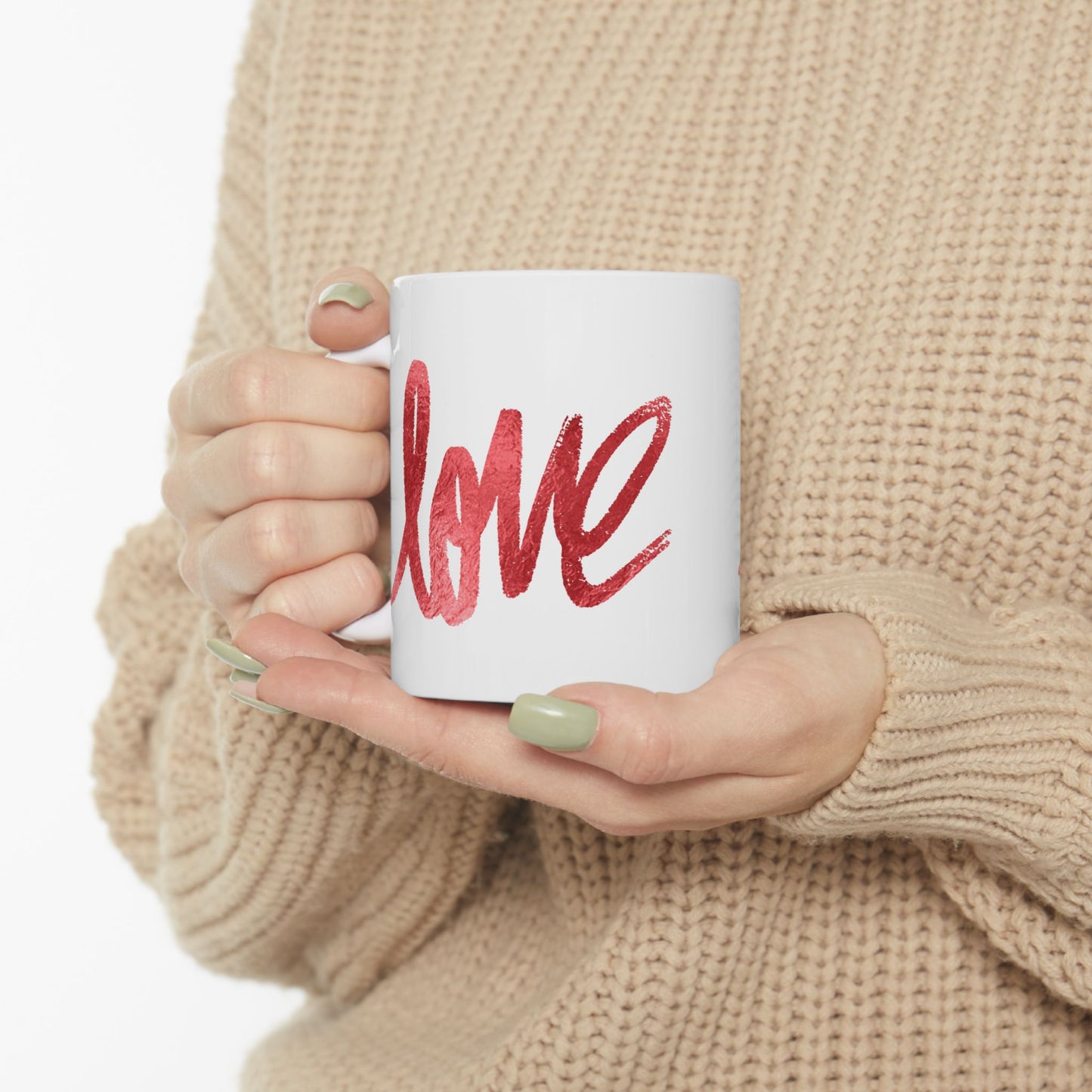 Love Ceramic Mug — 'love' Heart Design (11oz, 15oz)